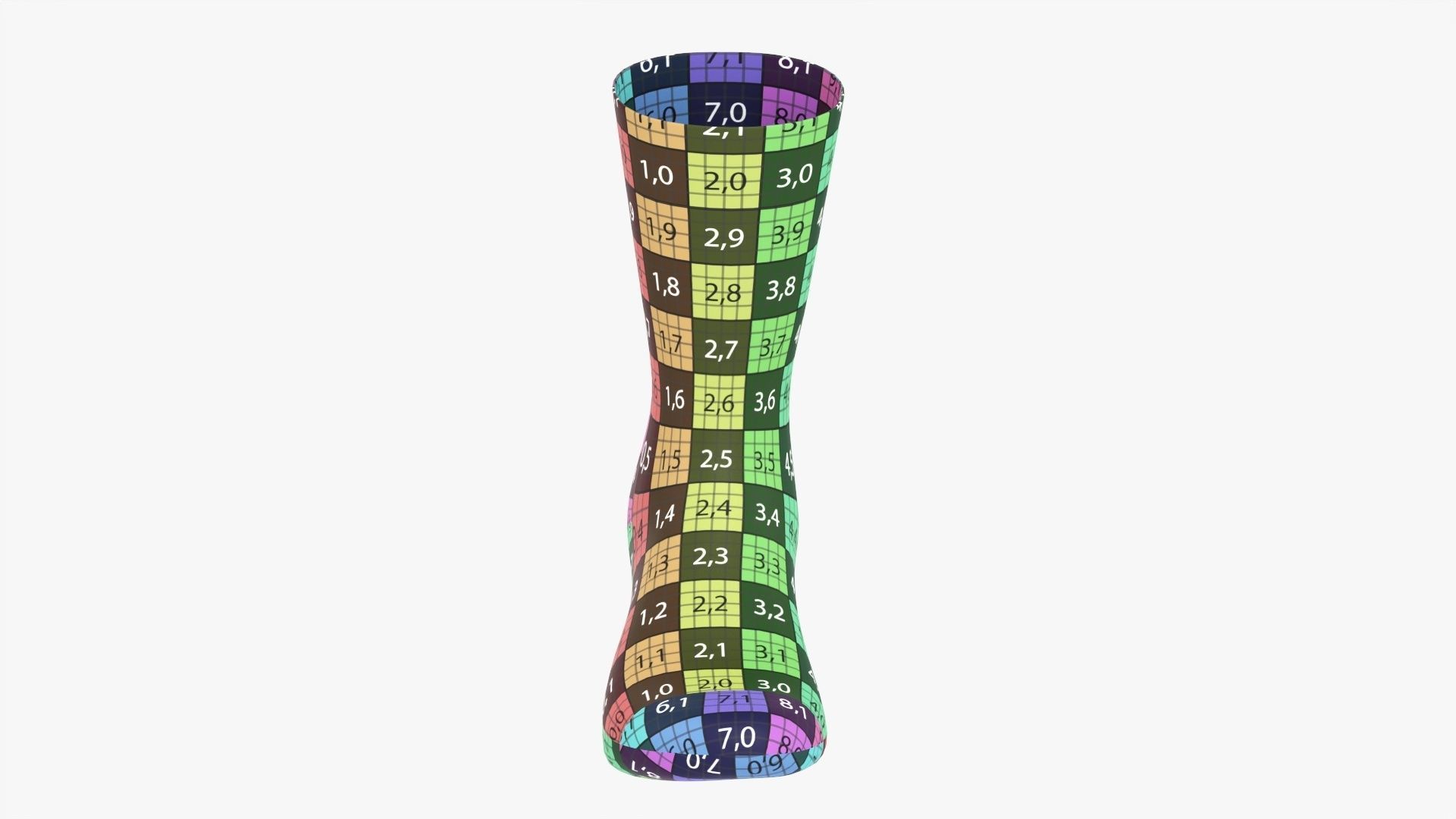 Christmas sock 3D model_15
