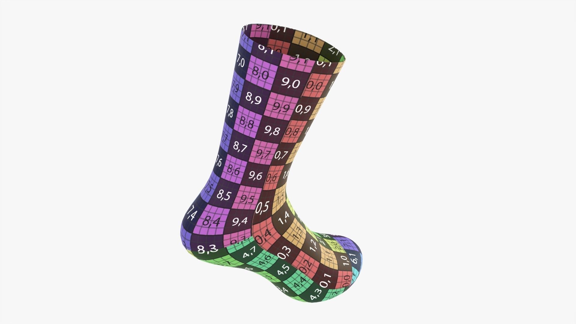 Christmas sock 3D model_13