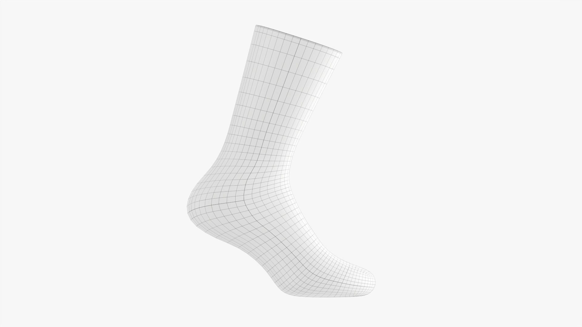Christmas sock 3D model_10