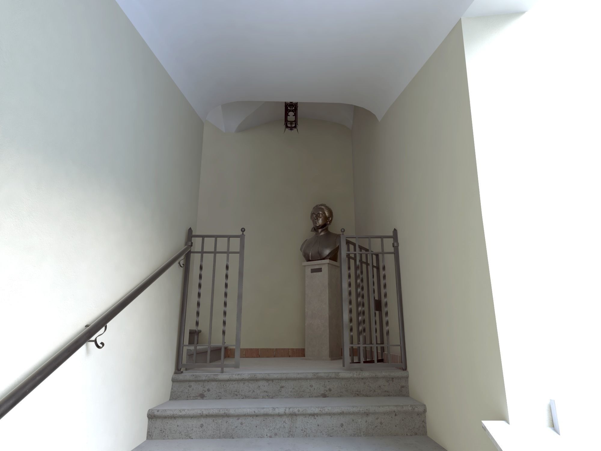 Castle interior Low-poly 3D model_12