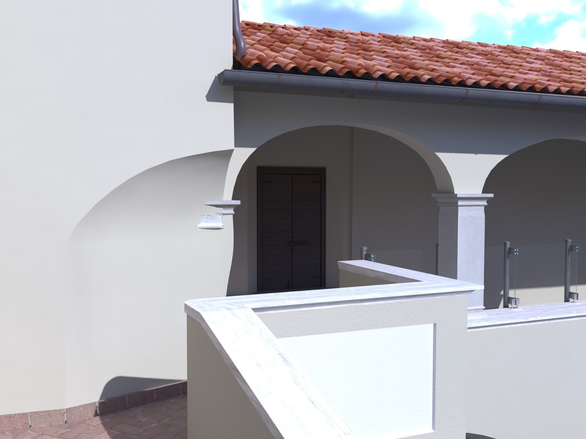 Castle interior Low-poly 3D model_18