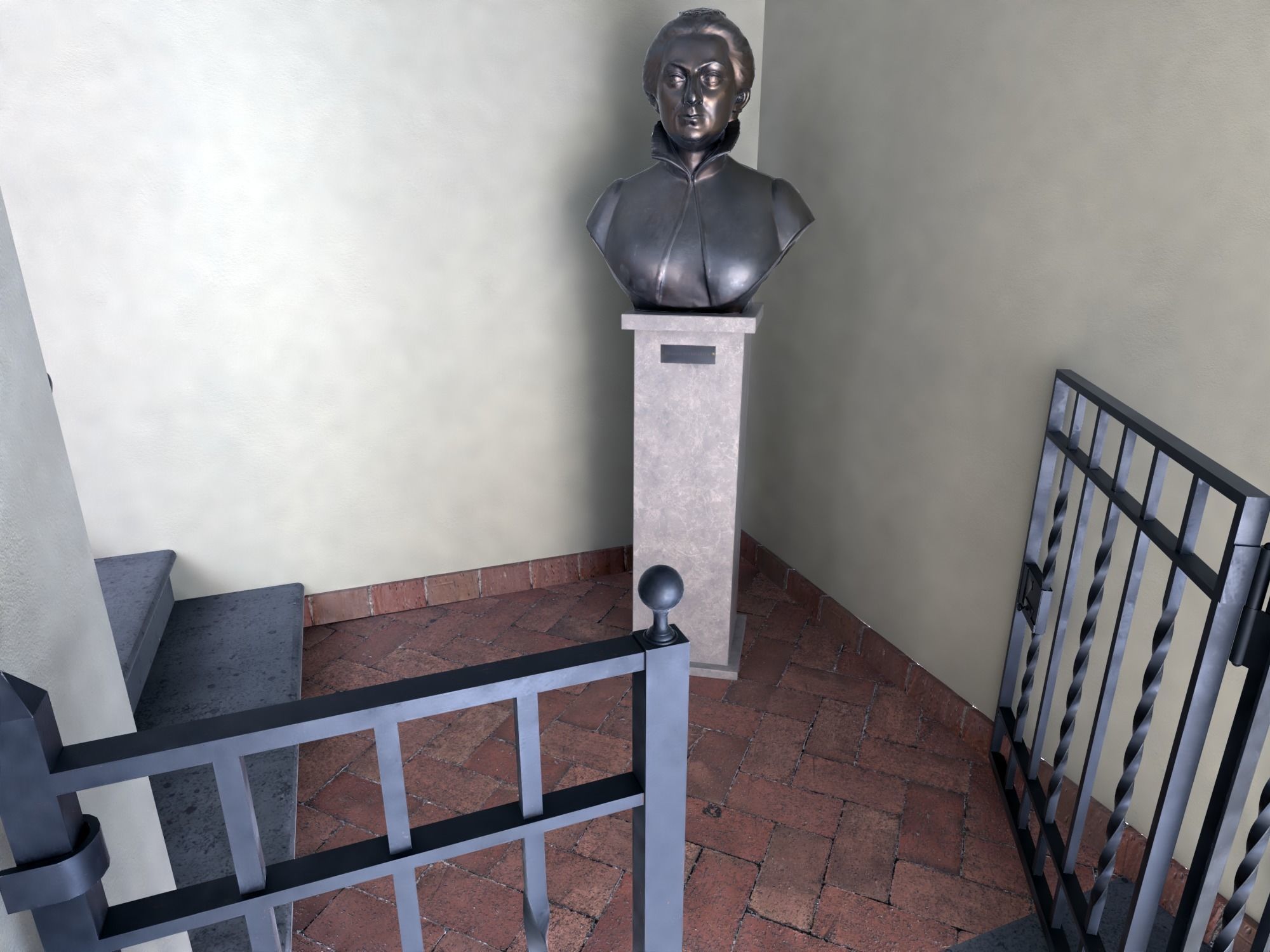 Castle interior Low-poly 3D model_14