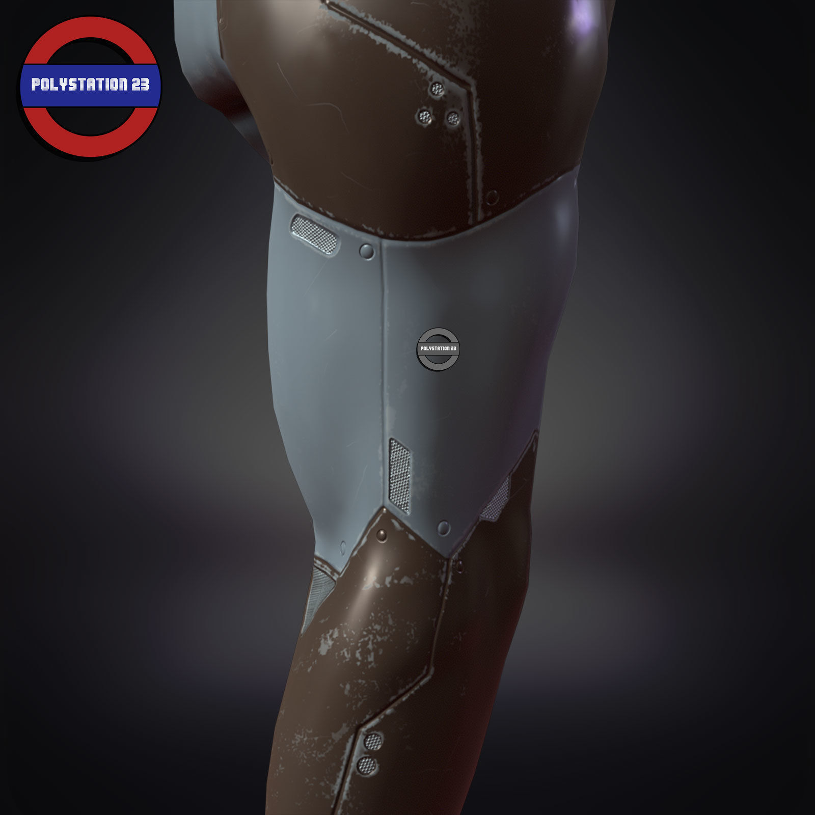 sci fi arm cyborg v5 game ready Low-poly 3D model_7