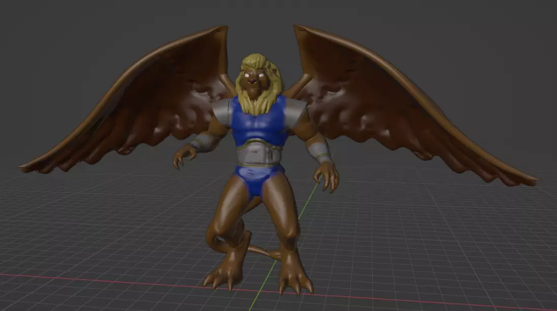 gargoyles london clan leo 3D print model_0