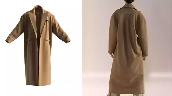 Coat with shoulder pads