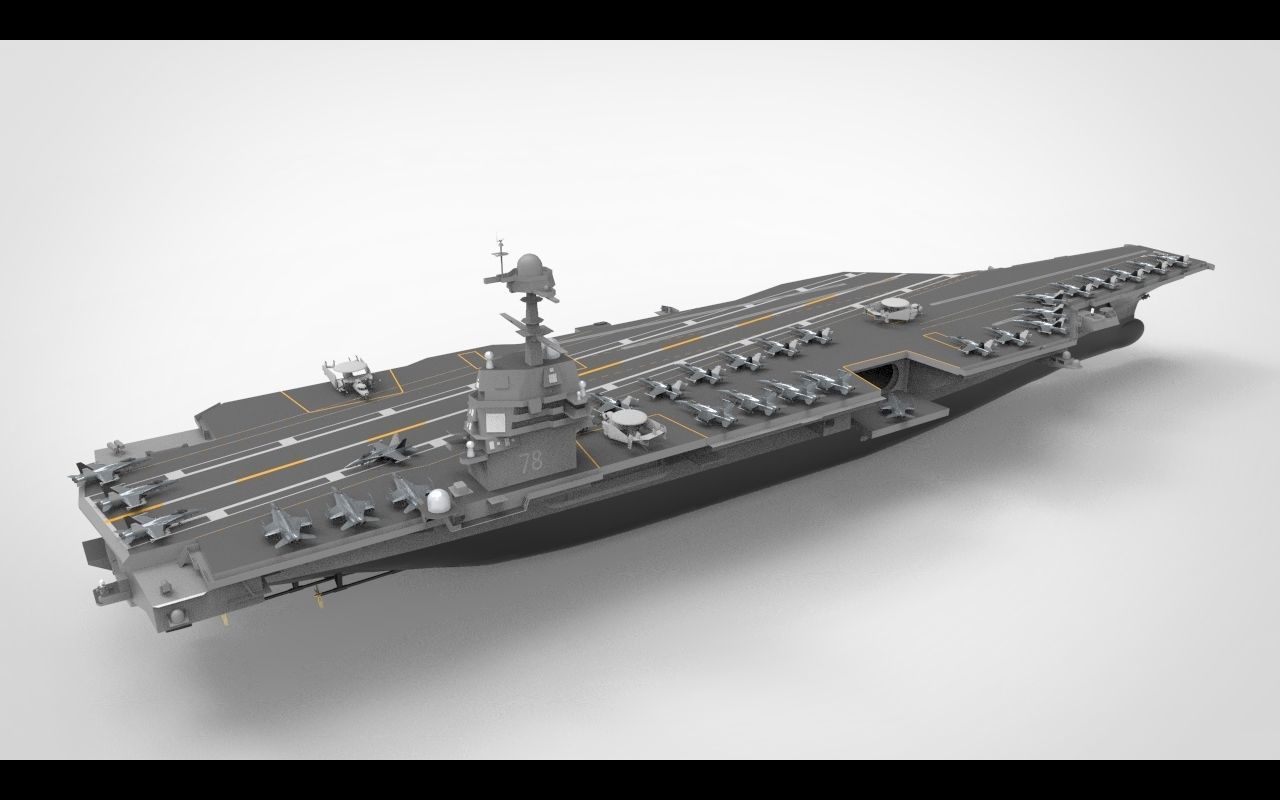 uss gerald r ford cvn 78 3D model_3
