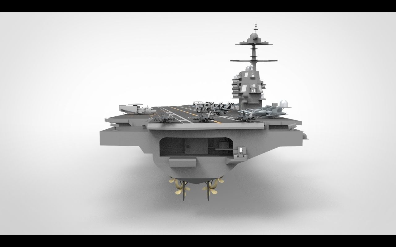 uss gerald r ford cvn 78 3D model_9