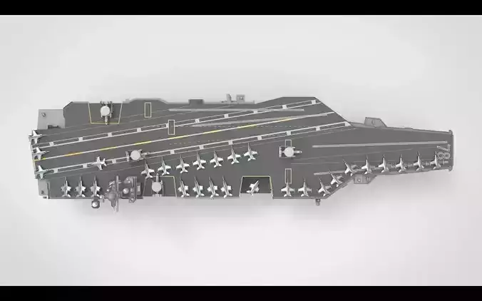 uss gerald r ford cvn 78 3D model
