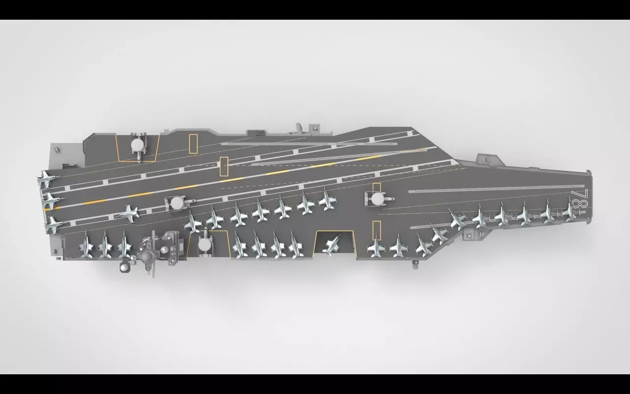 uss gerald r ford cvn 78 3D model_0