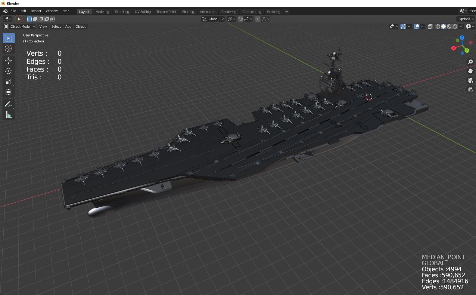 uss gerald r ford cvn 78 3D model_6