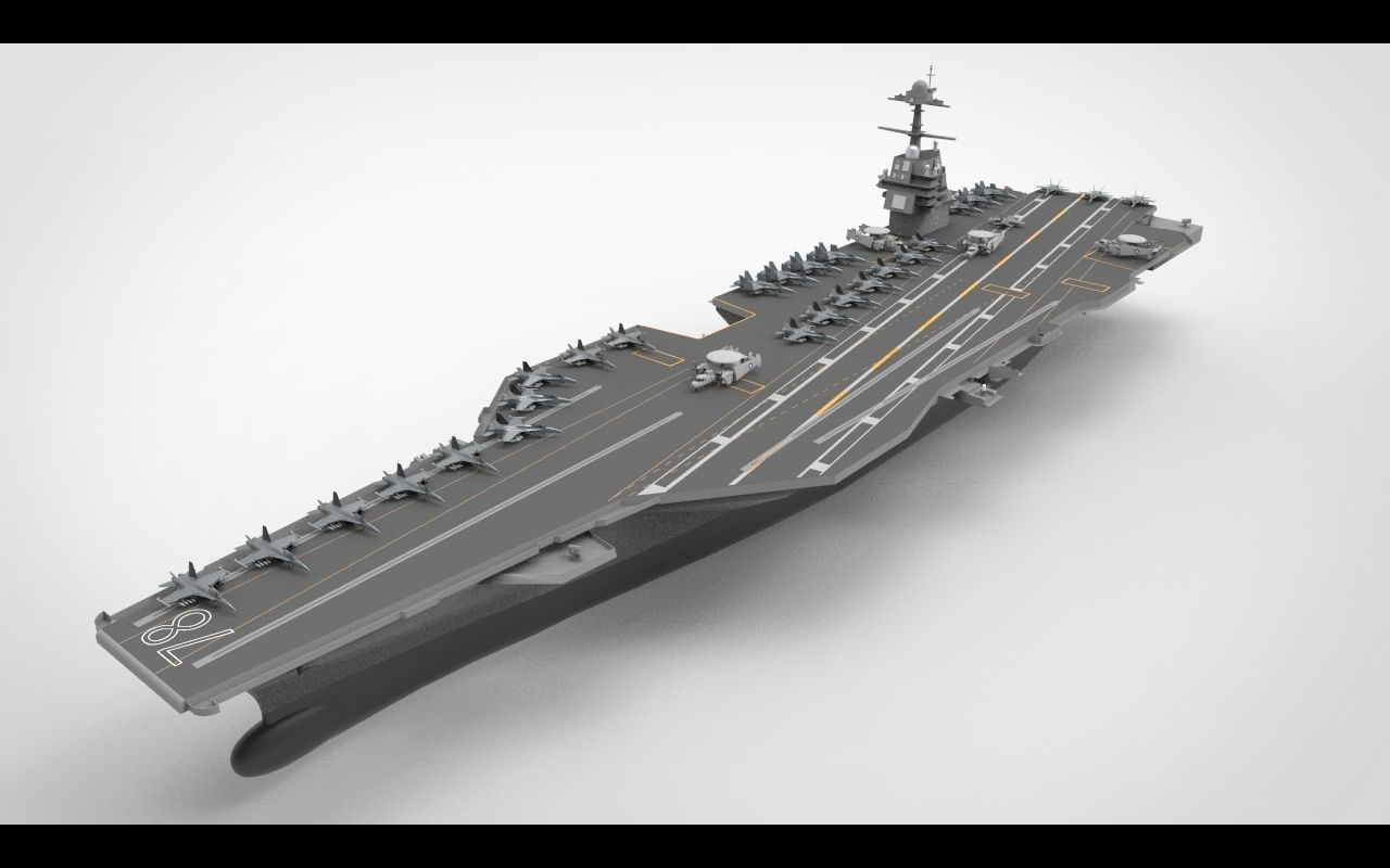 uss gerald r ford cvn 78 3D model_1