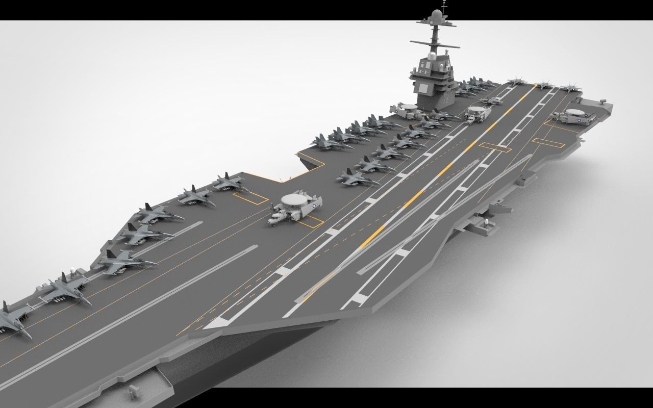 uss gerald r ford cvn 78 3D model_5