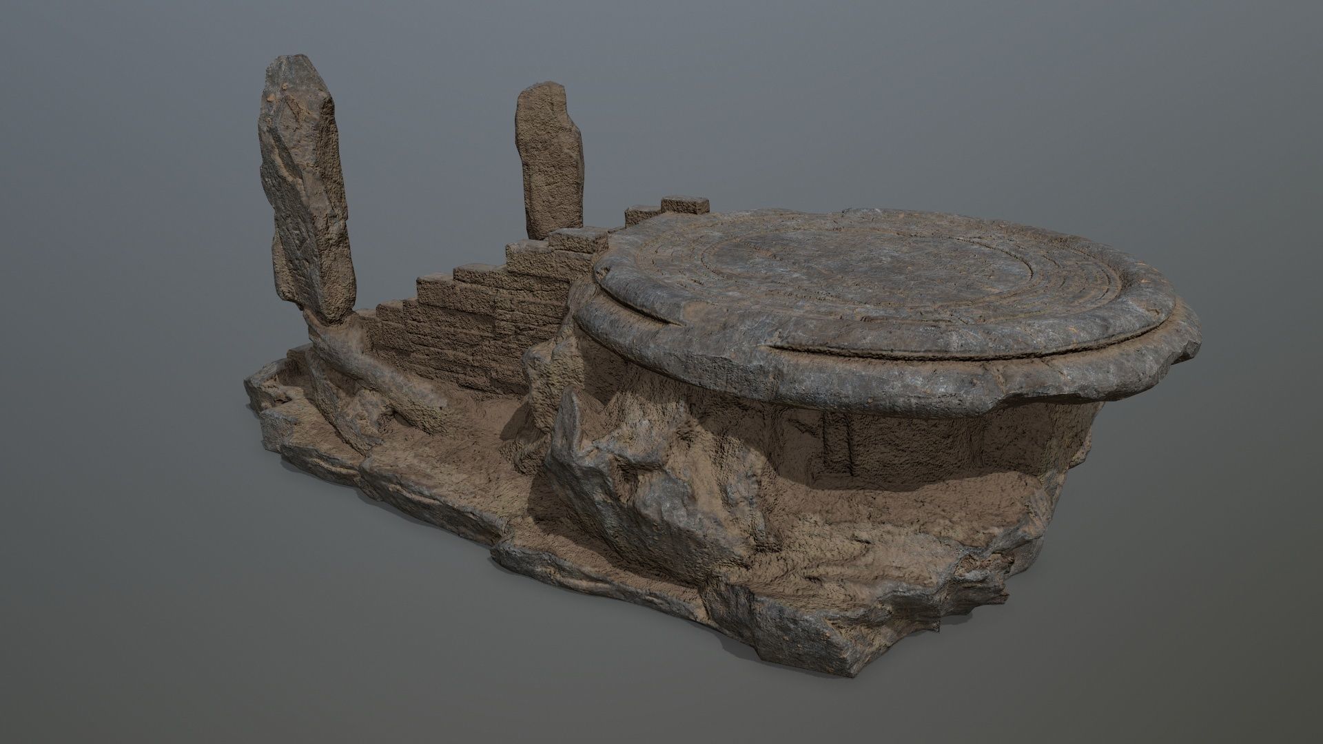 temple Low-poly 3D model_8