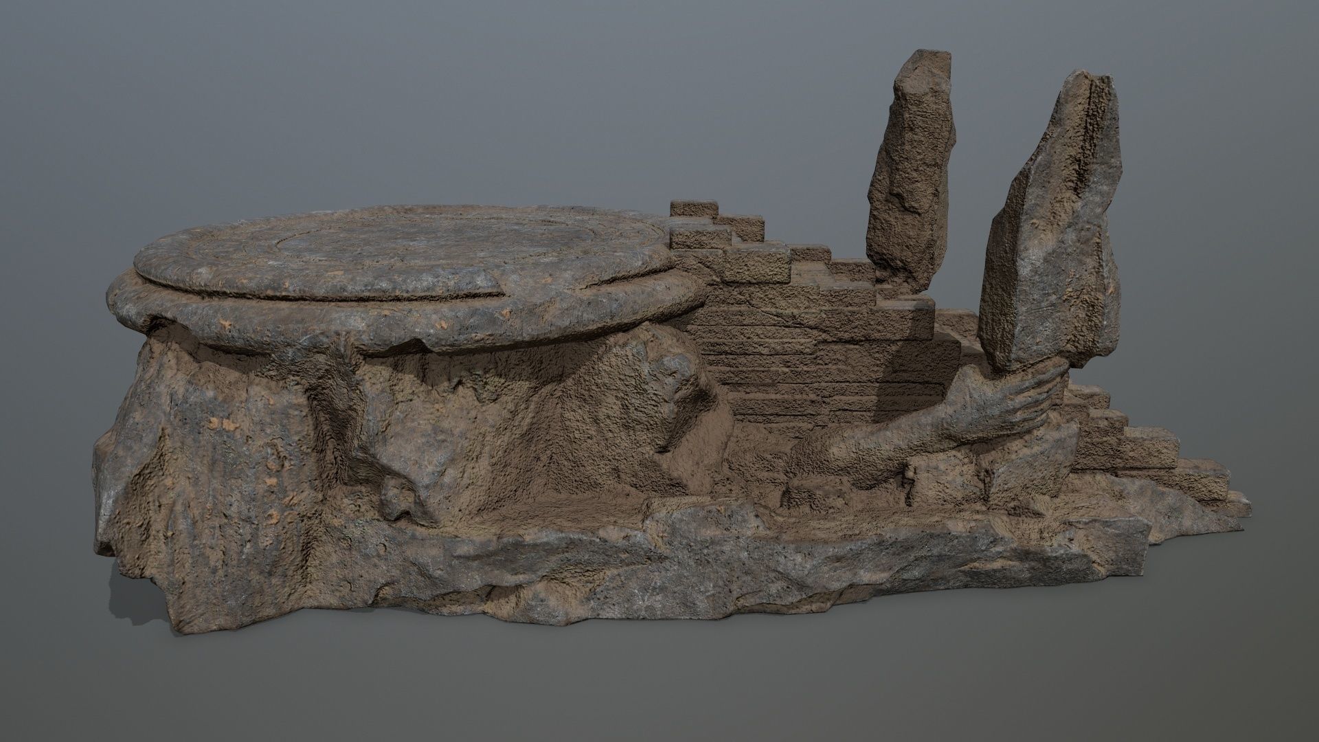 temple Low-poly 3D model_12