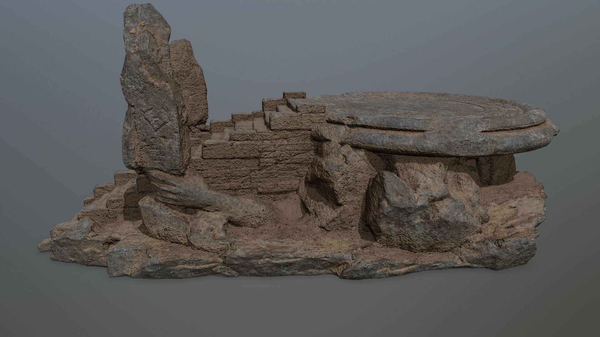 temple Low-poly 3D model_13