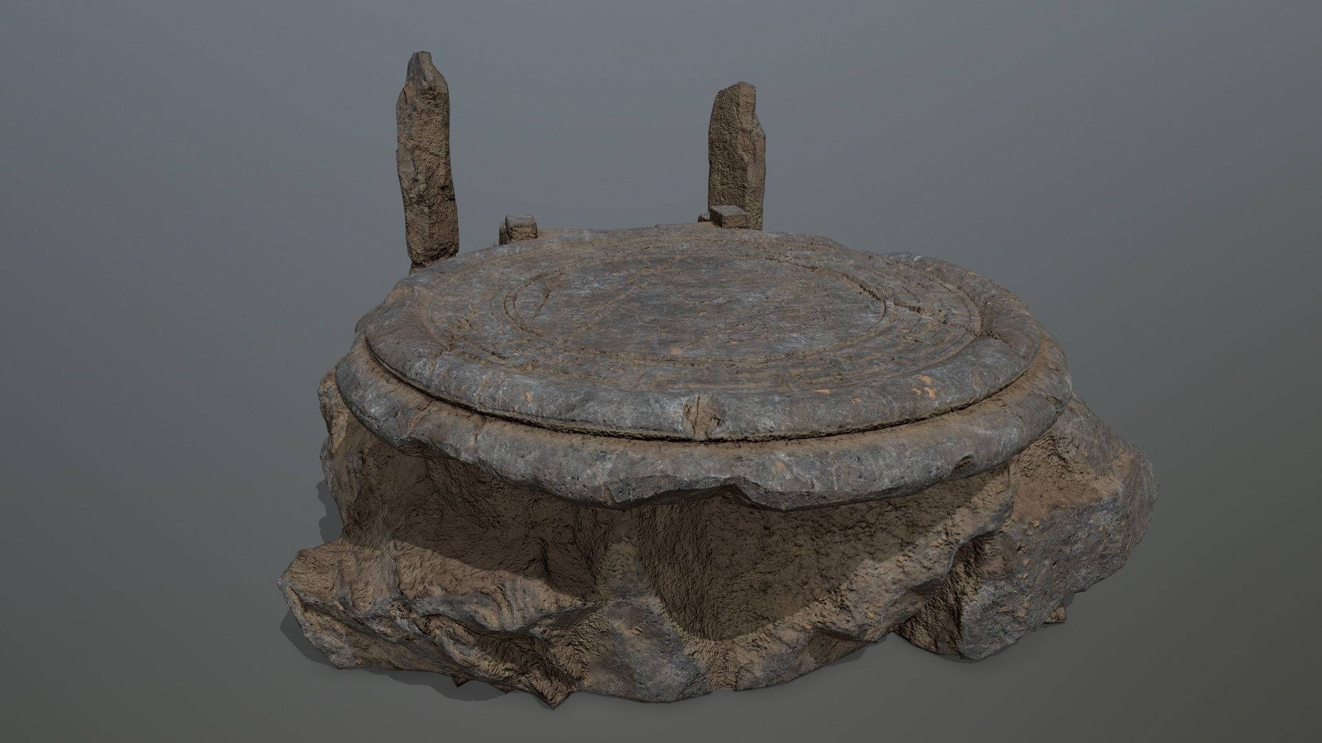 temple Low-poly 3D model_7