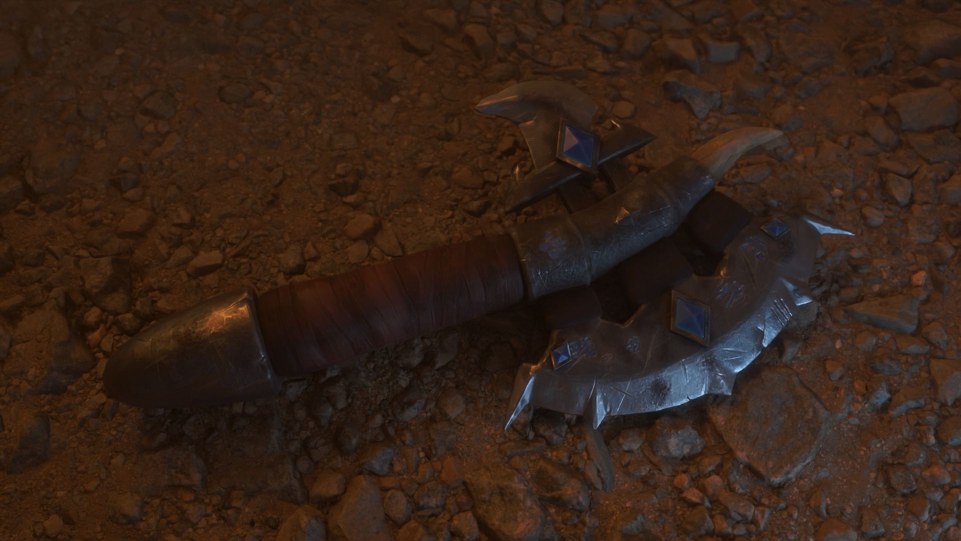 Stylized Mellee Weapons GameReady LowPoly 3D models 3D Model Collection_4