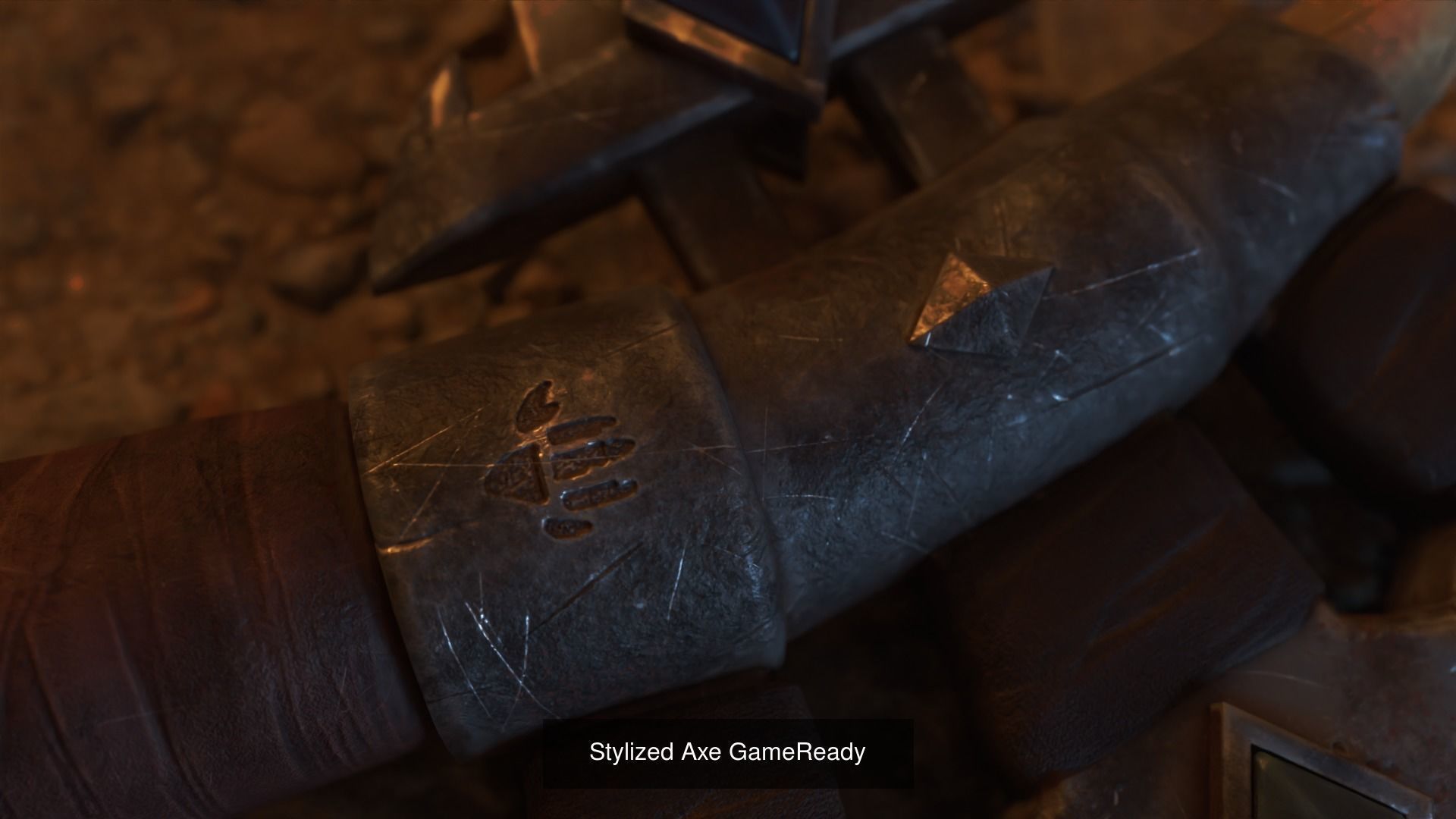 Stylized Mellee Weapons GameReady LowPoly 3D models 3D Model Collection_3