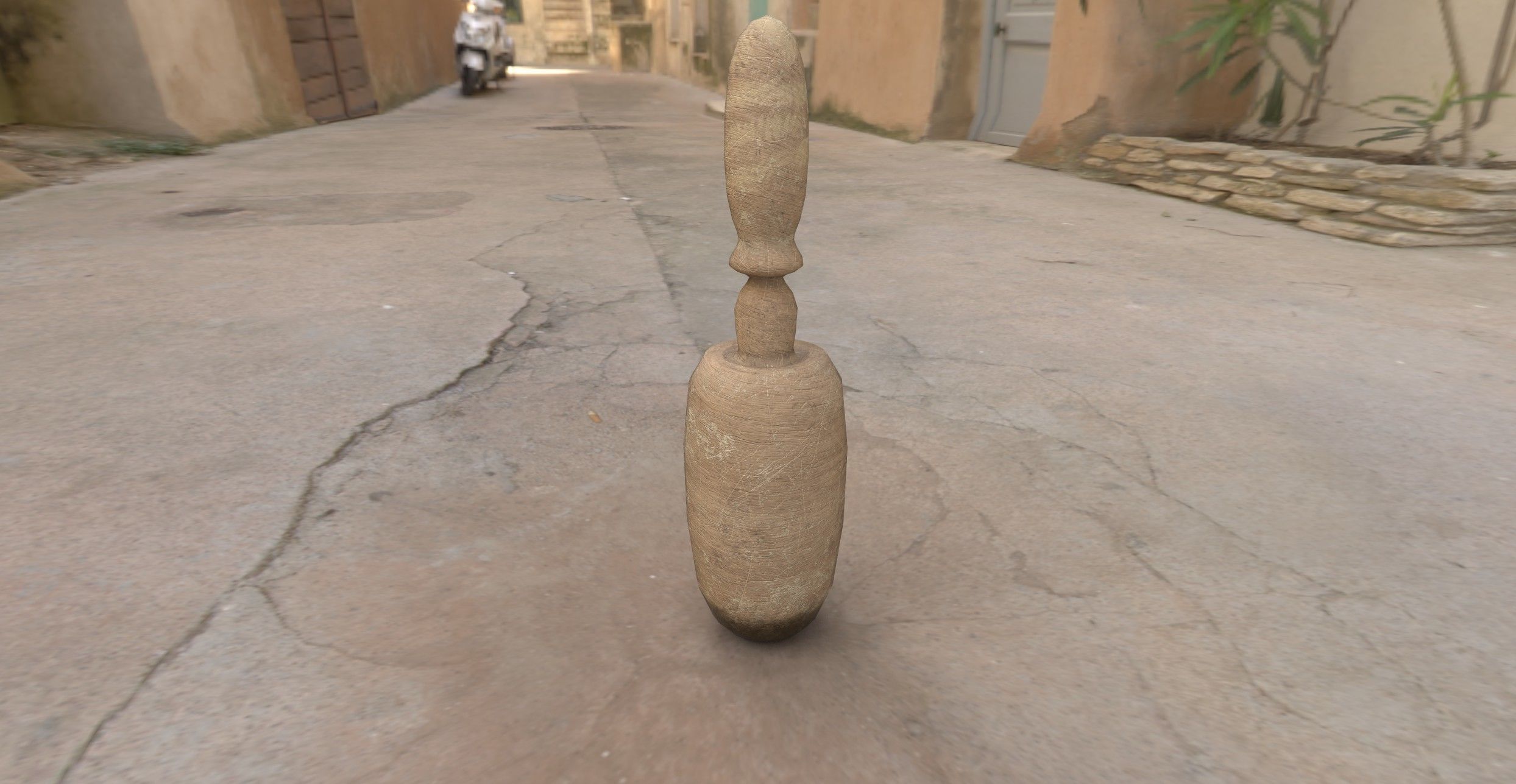 mortar and pestle Low-poly 3D model_2