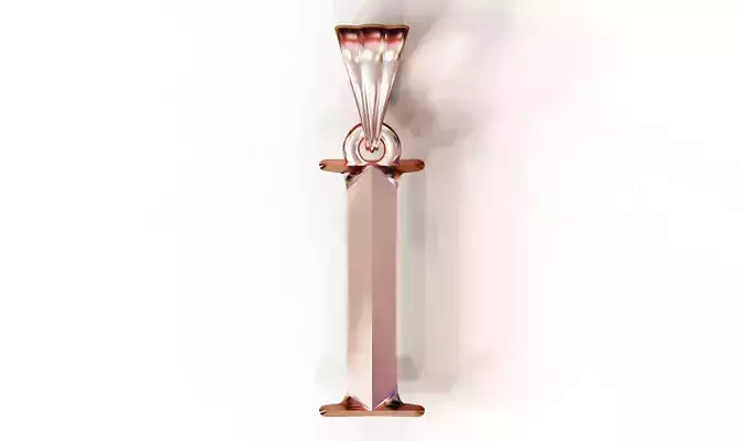 Prismatic letter I pendant earring and keychain