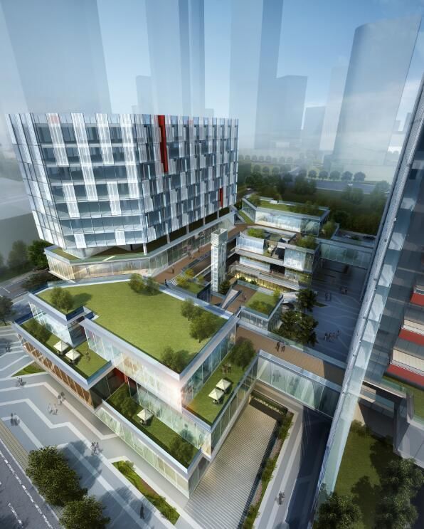 SU model of high-rise modern CCCC office building 3D model_4