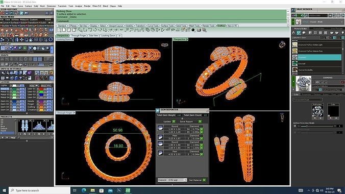Snake Ring And Bangle  3D print model