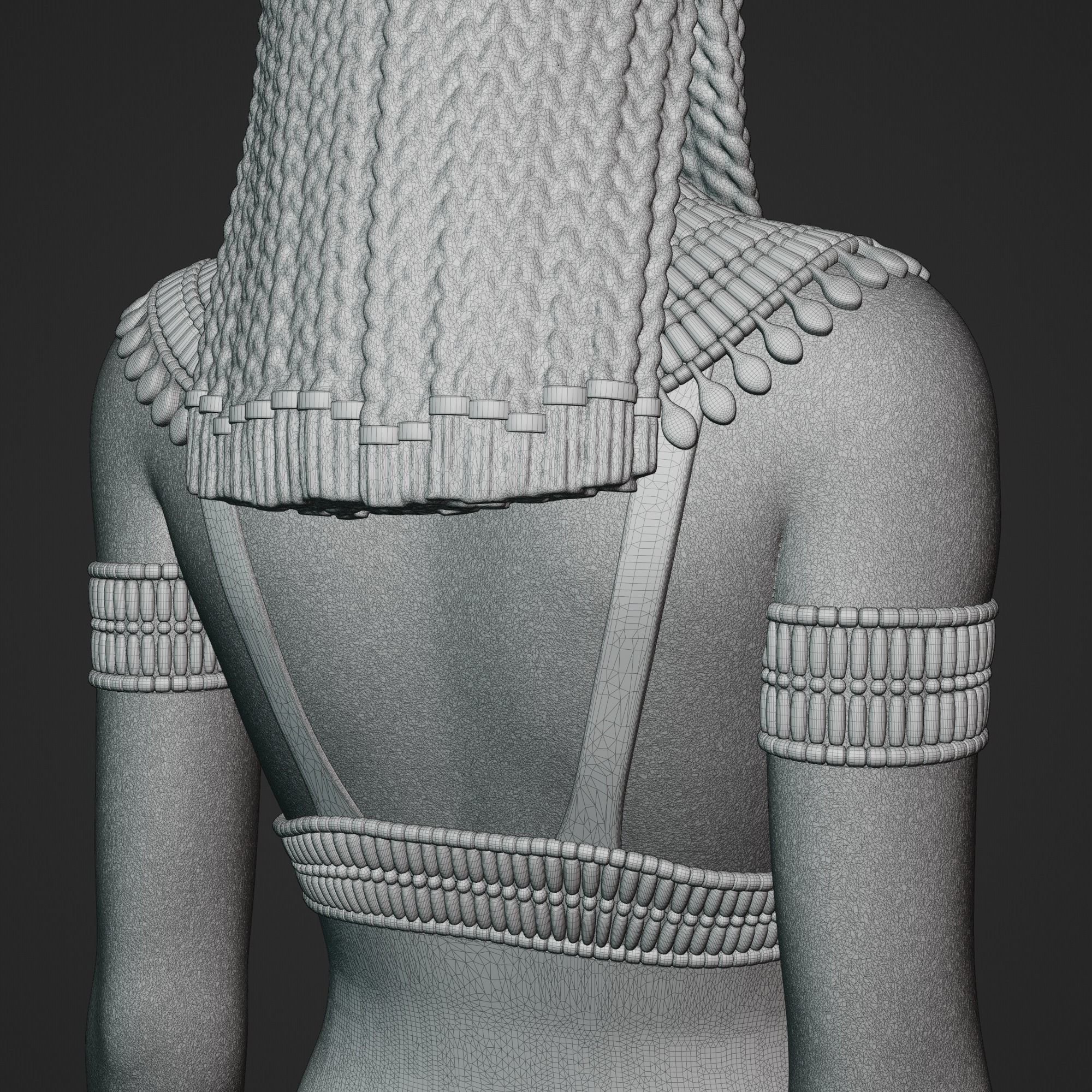 Isis standing figure 3D print model_25