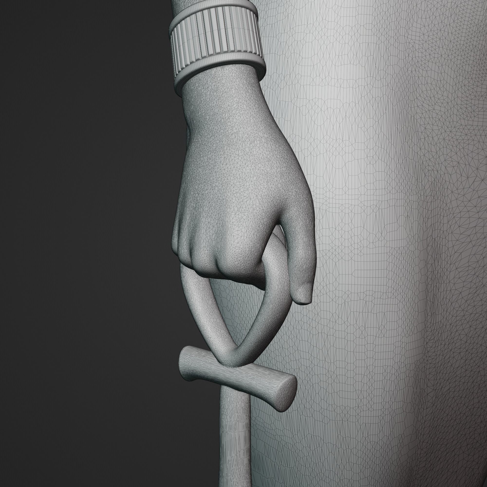 Isis standing figure 3D print model_24