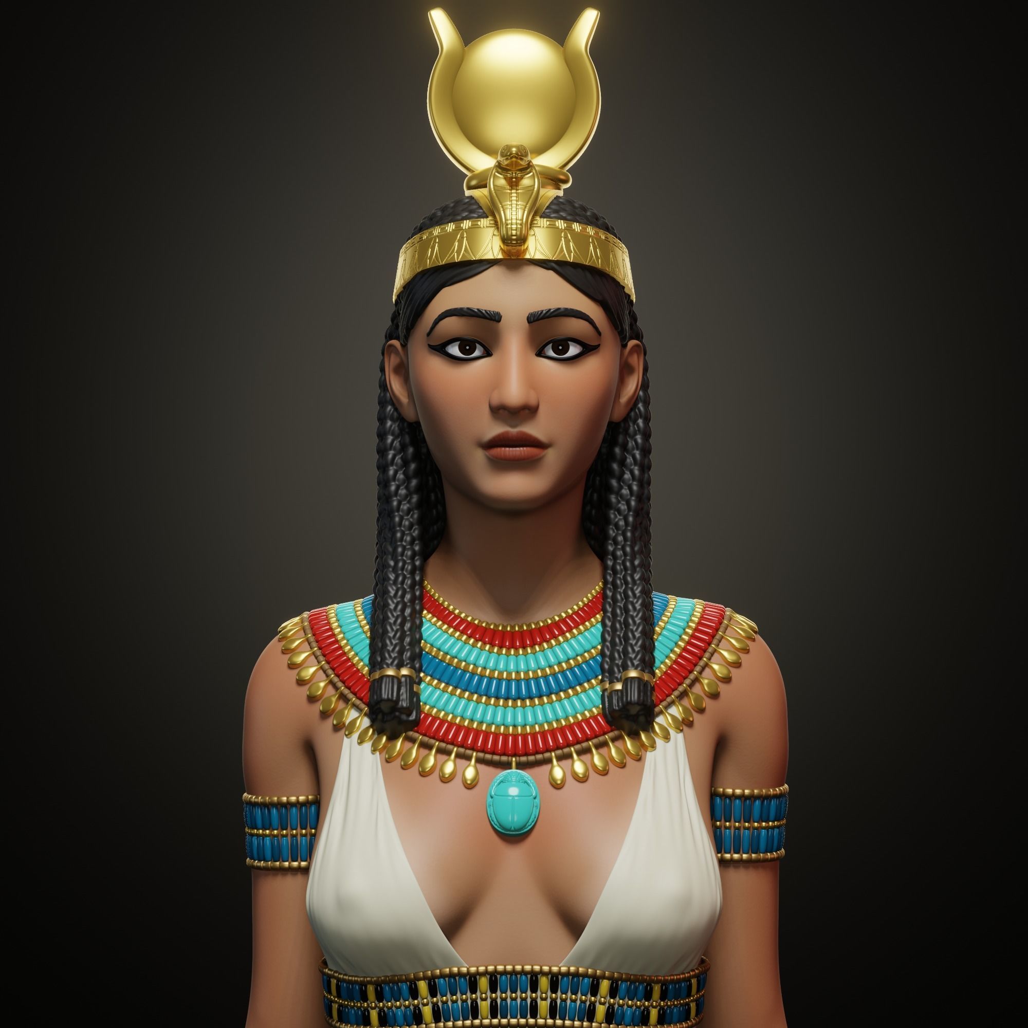 Isis standing figure 3D print model_1