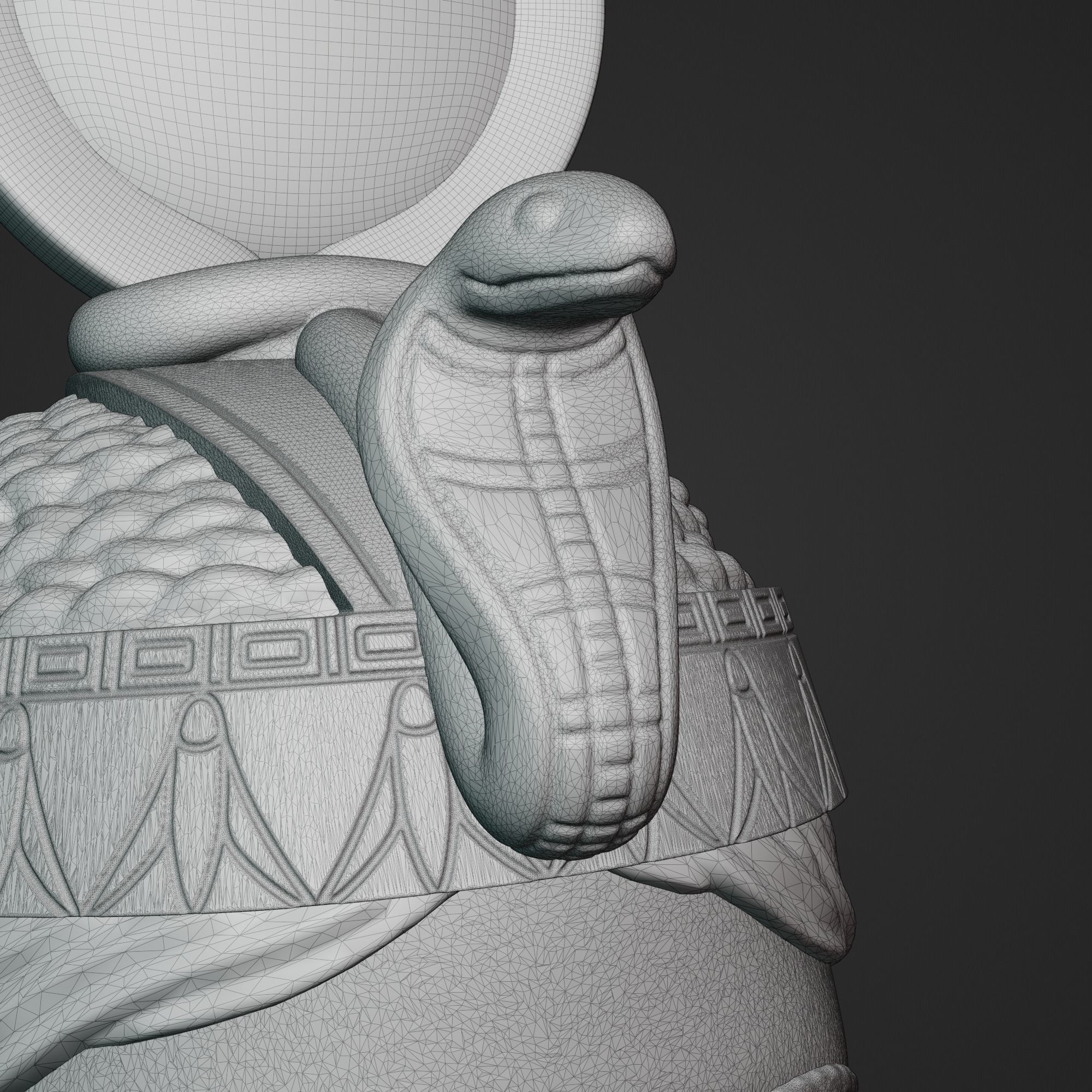 Isis standing figure 3D print model_21