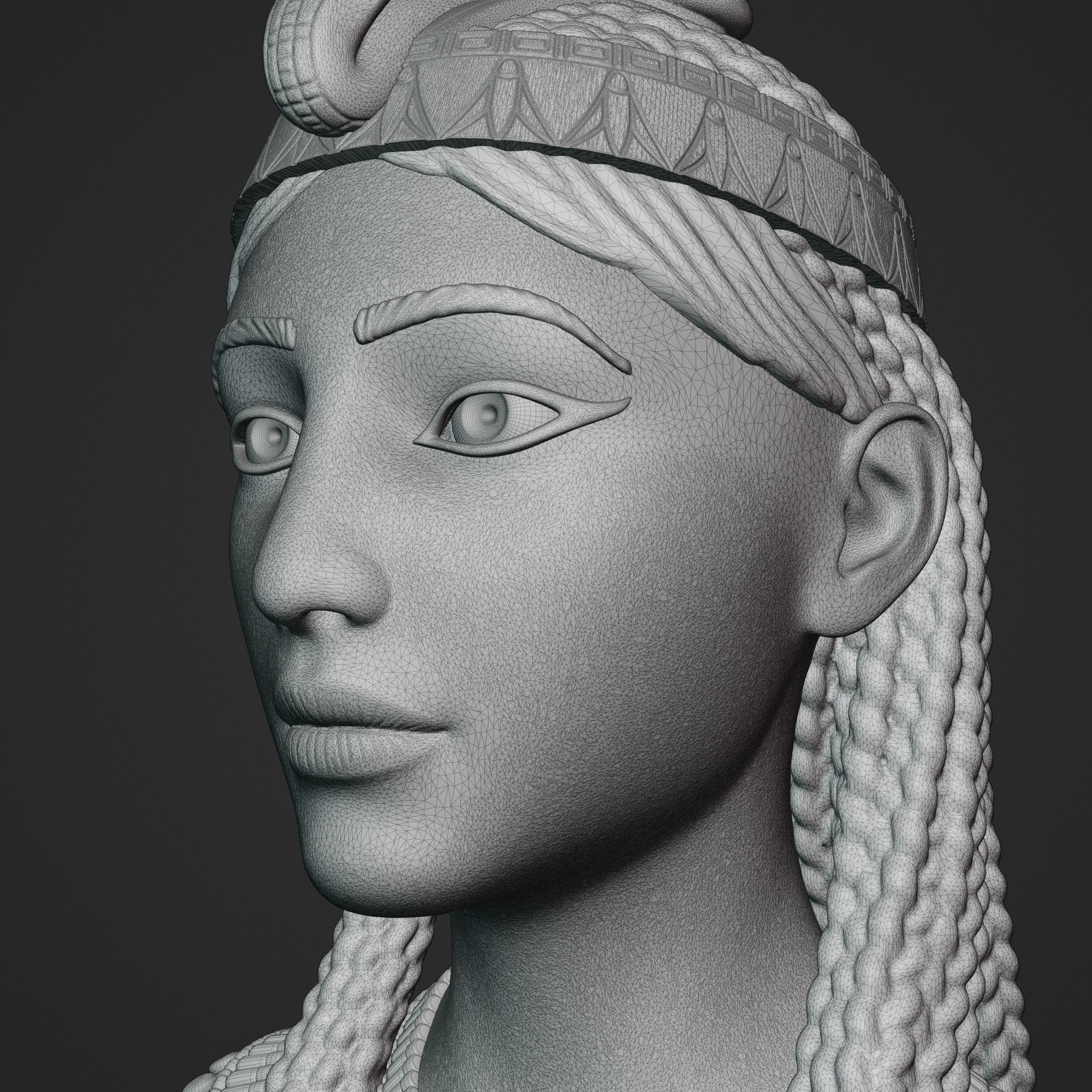 Isis standing figure 3D print model_20