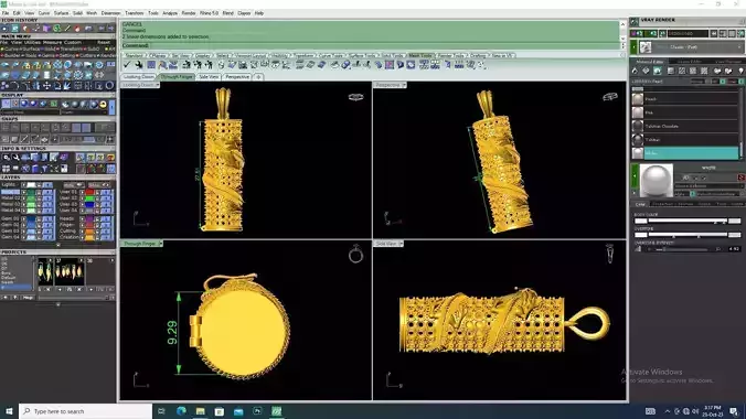 Dragon Pillar Pendant