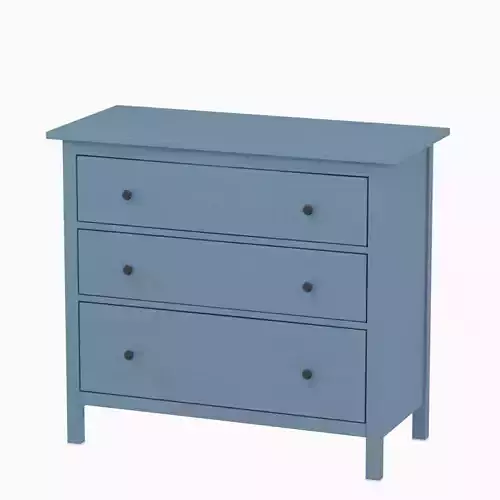 Hemnes Chest of 3 drawers blue stain  PBR