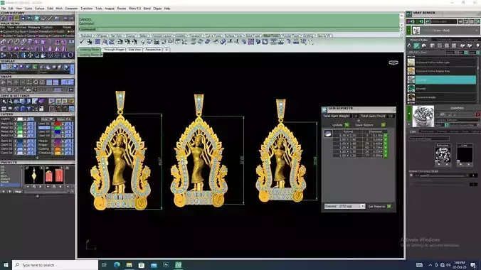 Female Dancer Pendant 