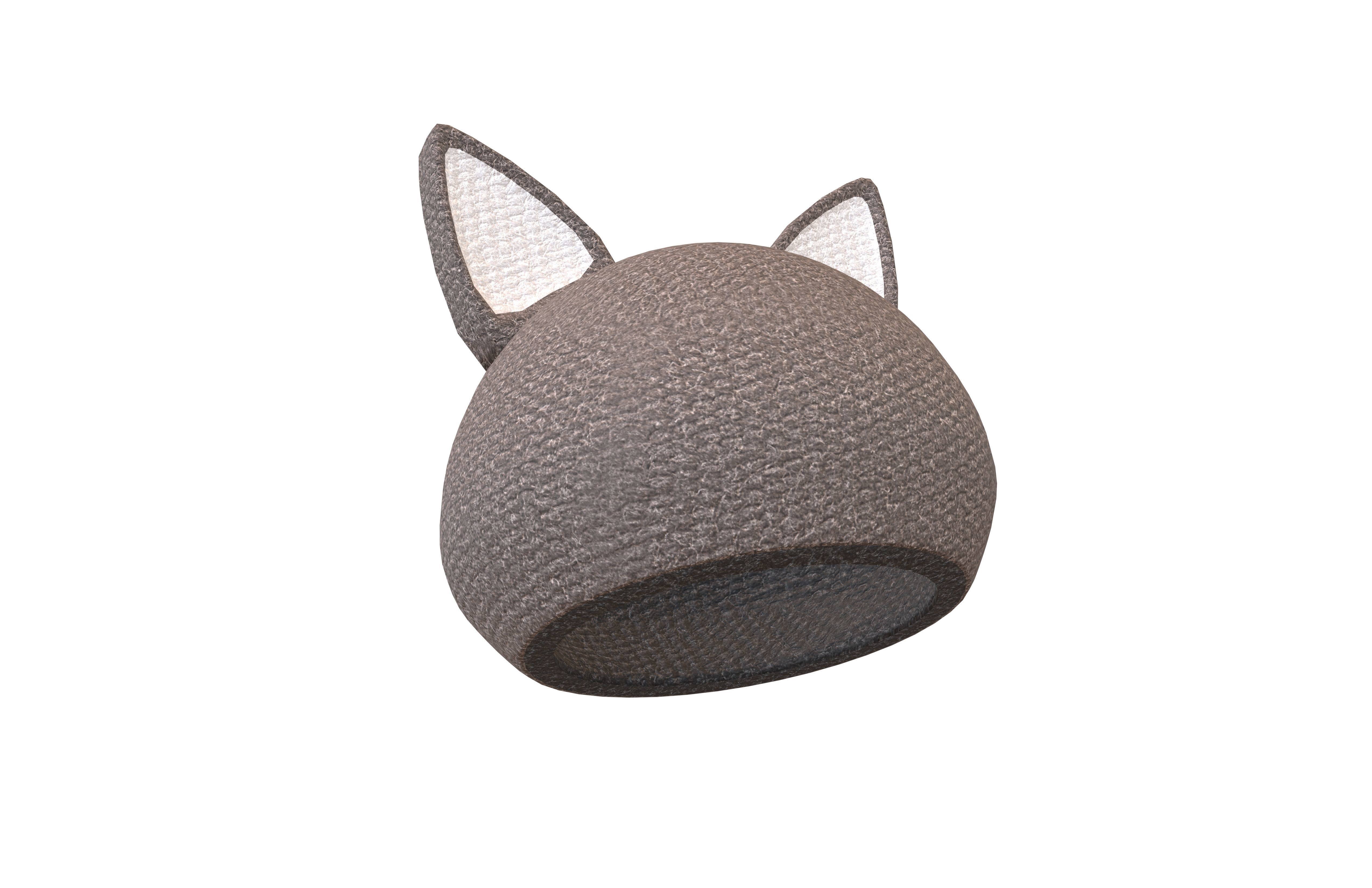 Fox Ear Hat V1 002 Low-poly 3D model_2