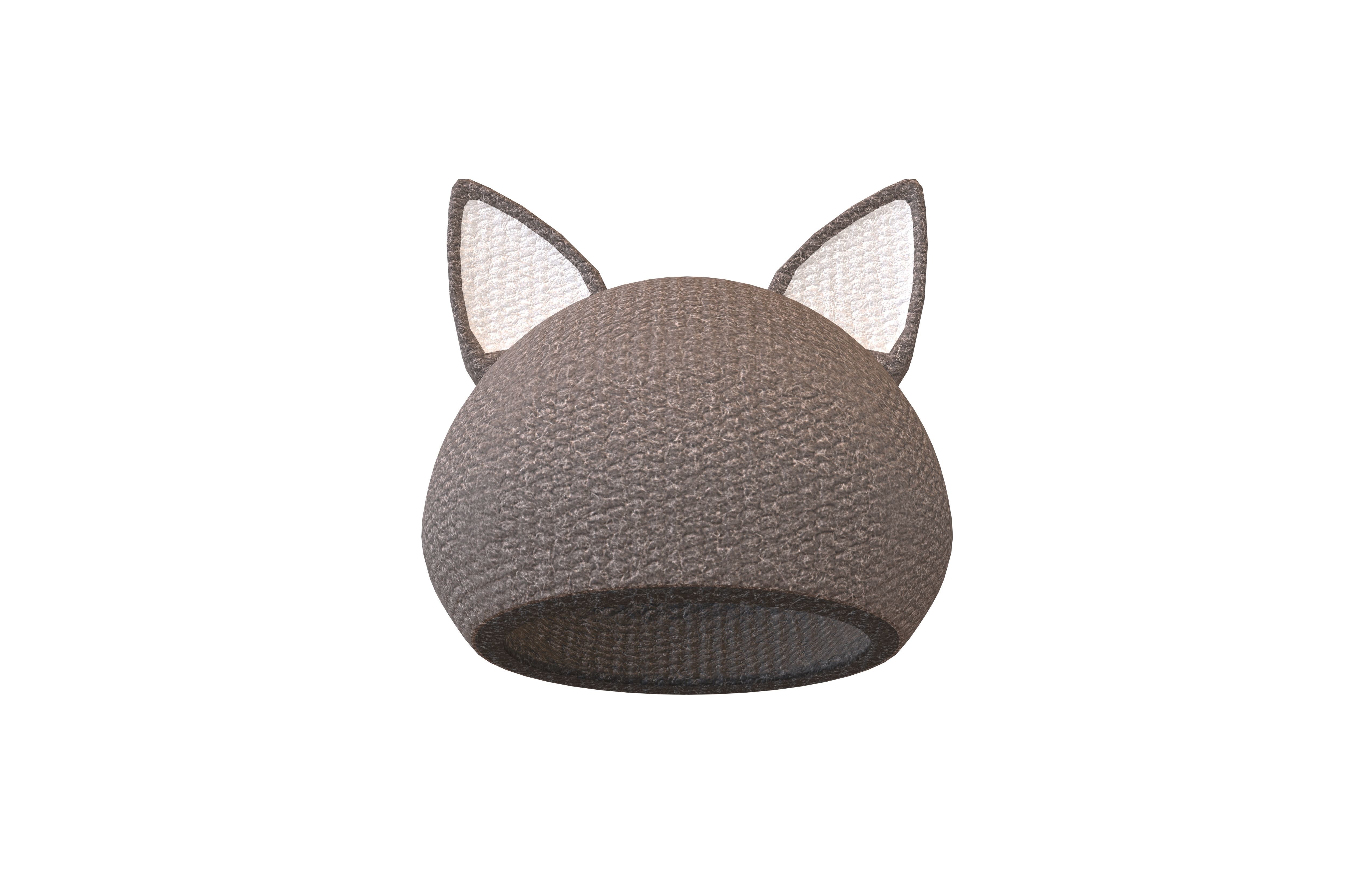 Fox Ear Hat V1 002 Low-poly 3D model_3