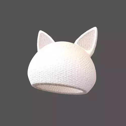 Fox Ear Hat V1 003 Low-poly 3D model