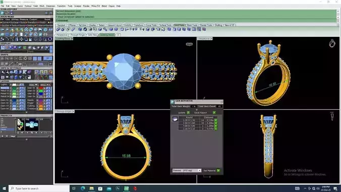 Solitaire Wedding Ring R12