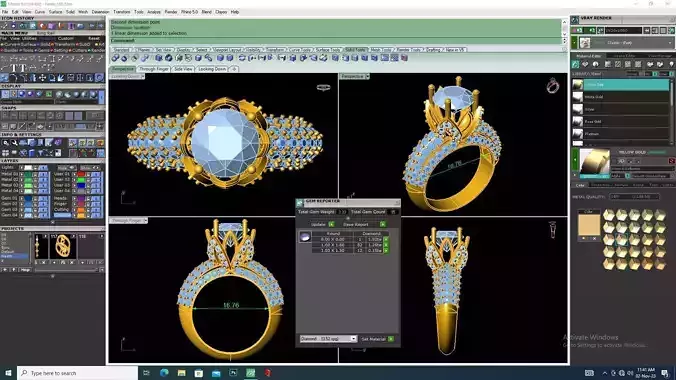 Solitaire Diamond Ring R12