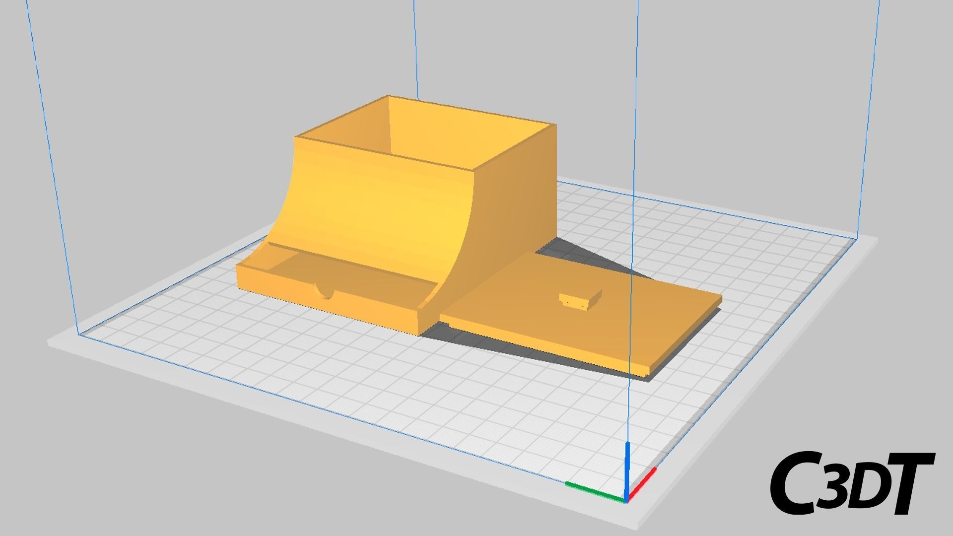 Organizer for ear sticks 3D print model_5