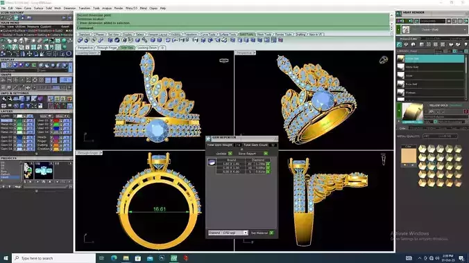 Fashion Women Diamond Ring R12