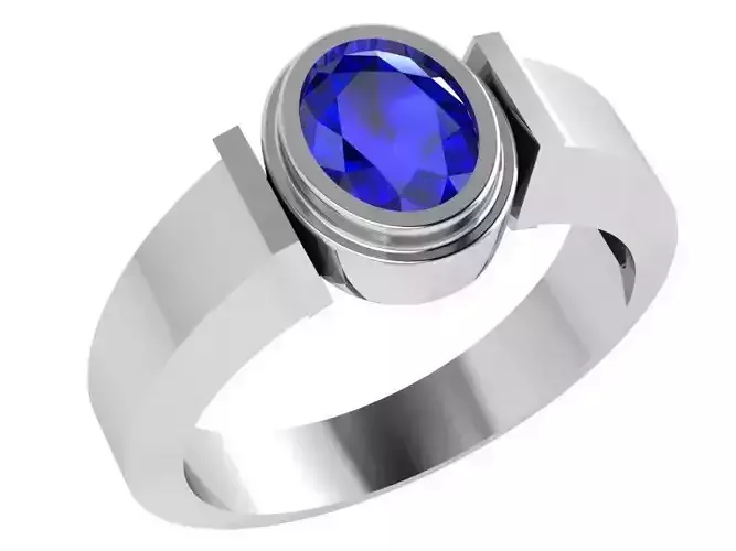 Oval Sapphire Ring 4222