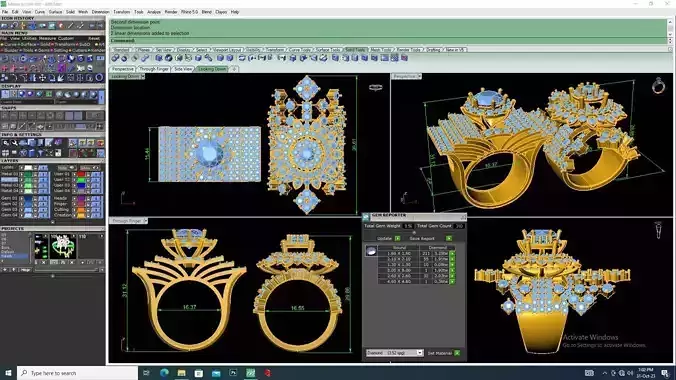 Creative Men Diamond Ring