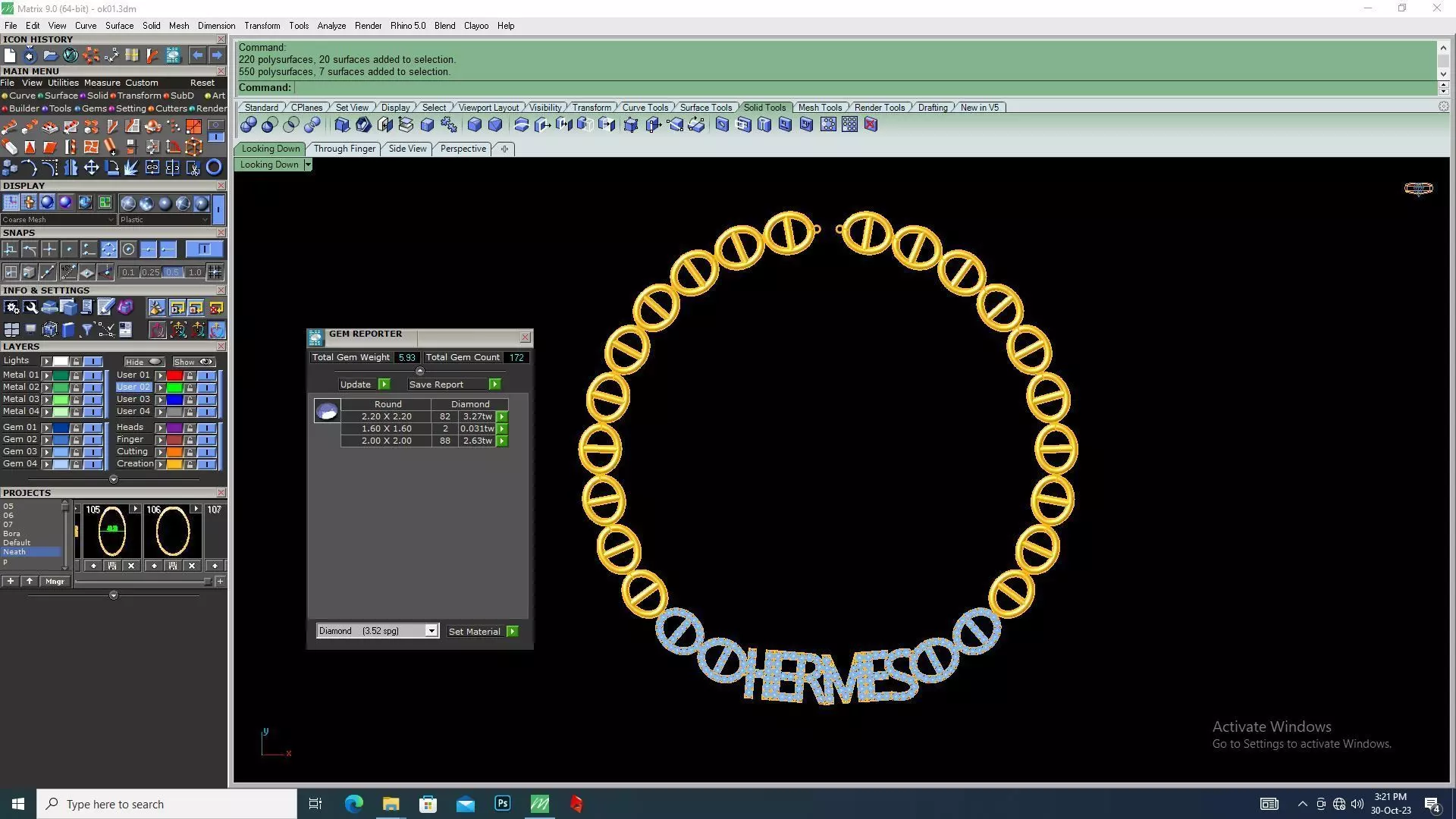 Curb Chain Necklace 3D print model_0