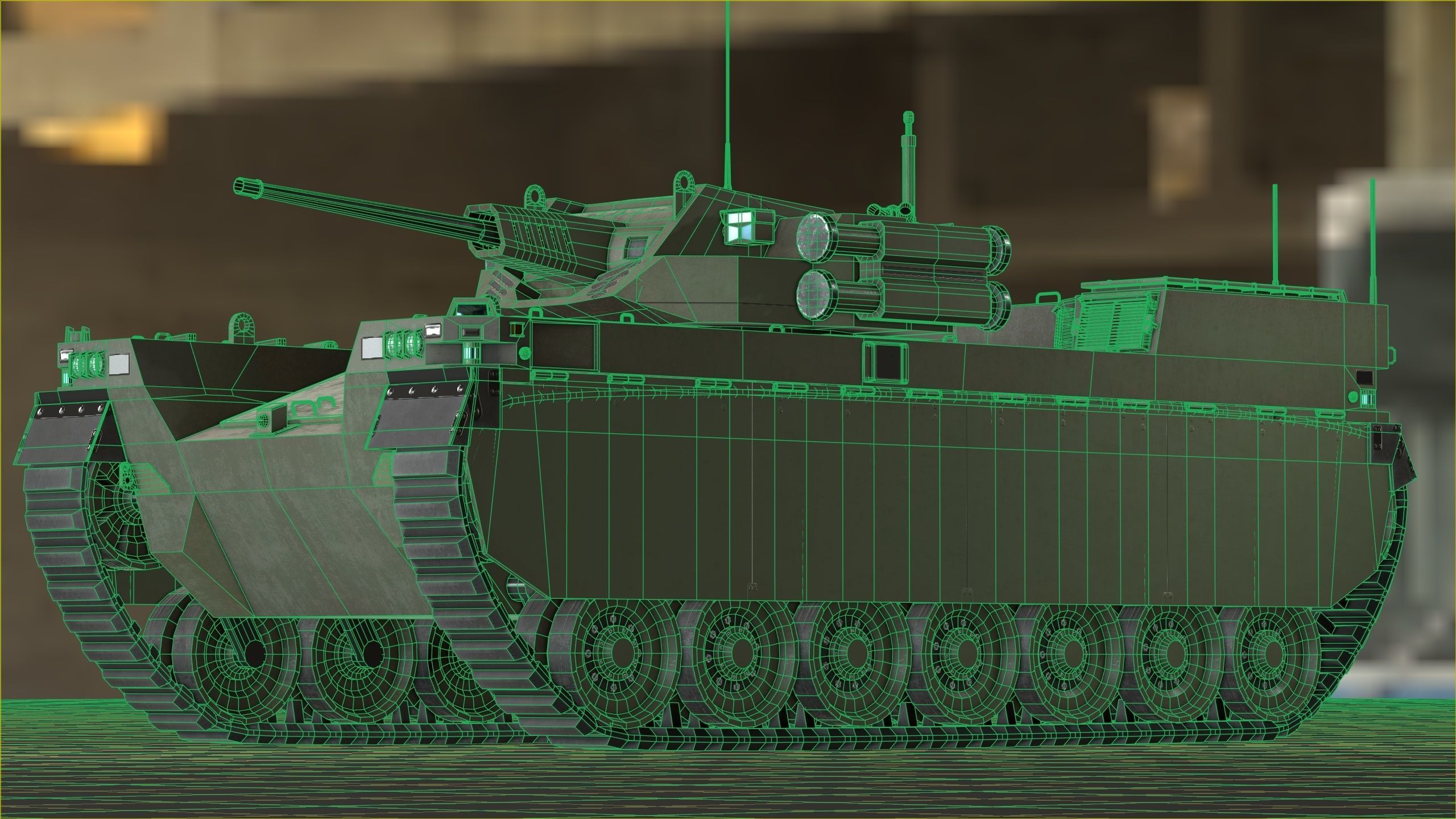 Type-X Tank - Milrem Robotics Low-poly 3D model_33
