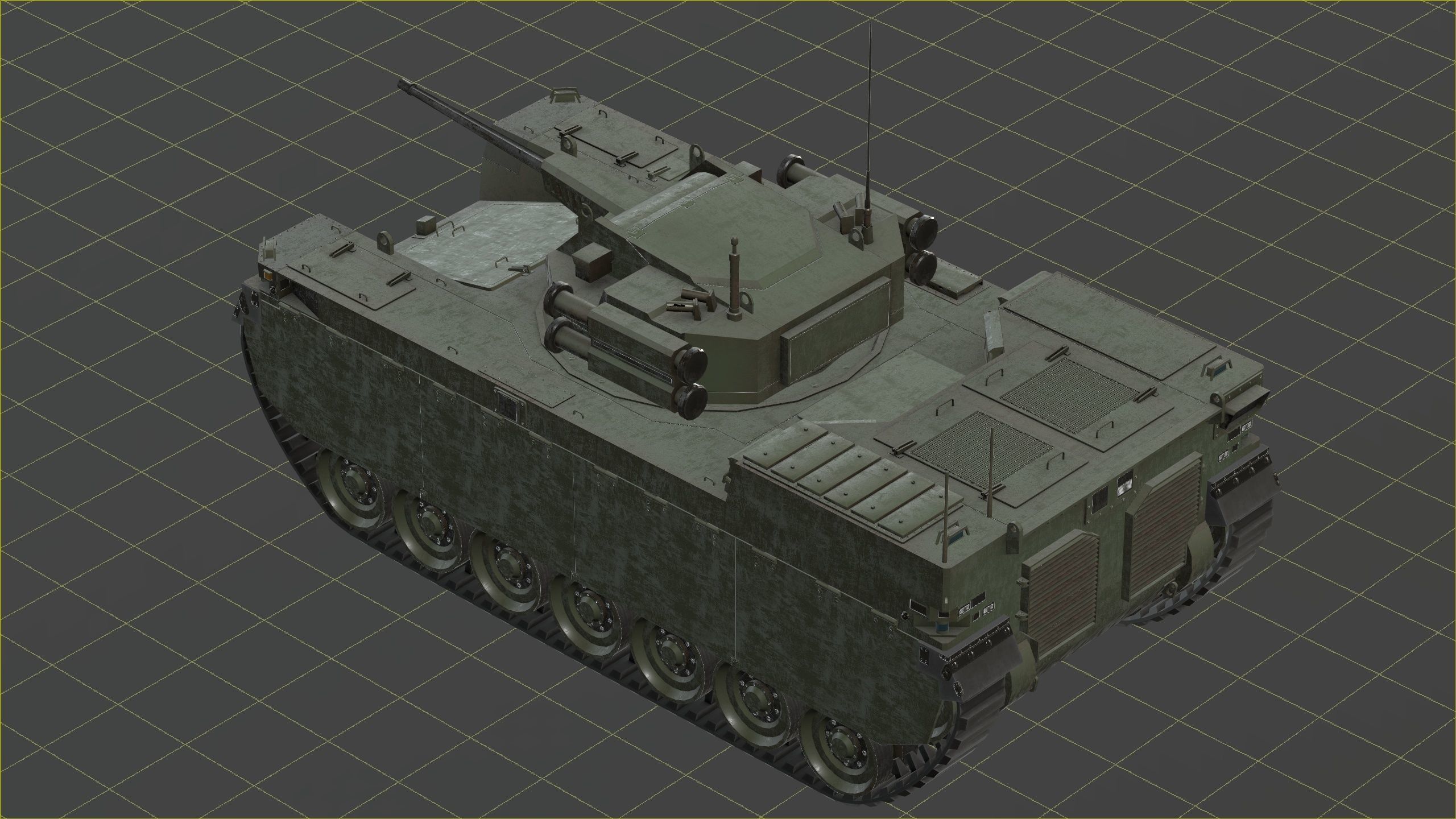 Type-X Tank - Milrem Robotics Low-poly 3D model_66