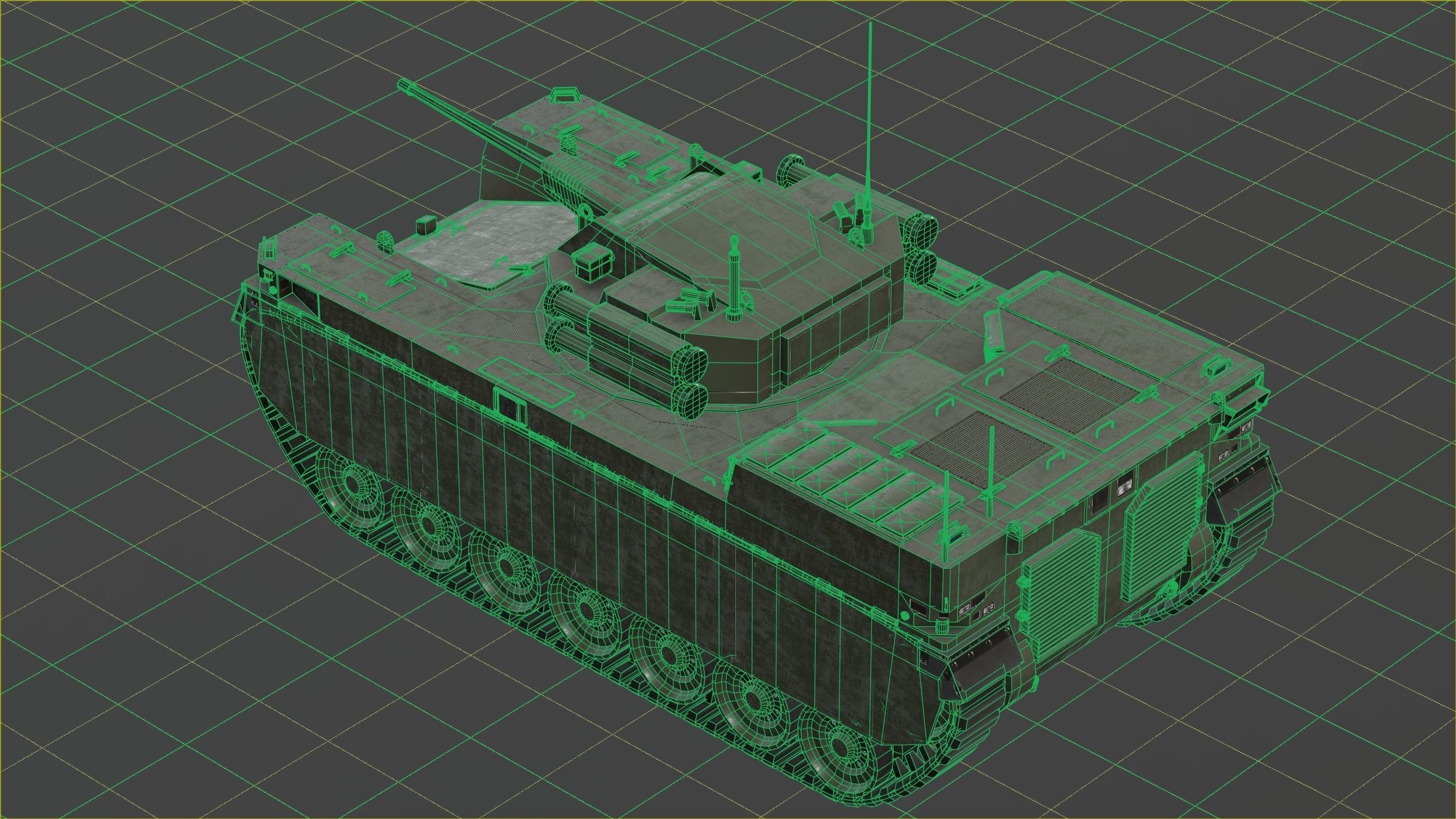Type-X Tank - Milrem Robotics Low-poly 3D model_73