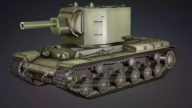 Sherman Military M4 Tank Low-poly 3D model Low-poly 3D model