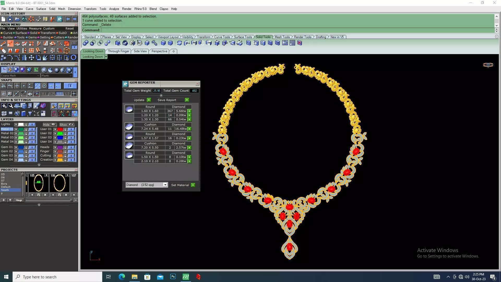 Charms Necklace 3D print model_0