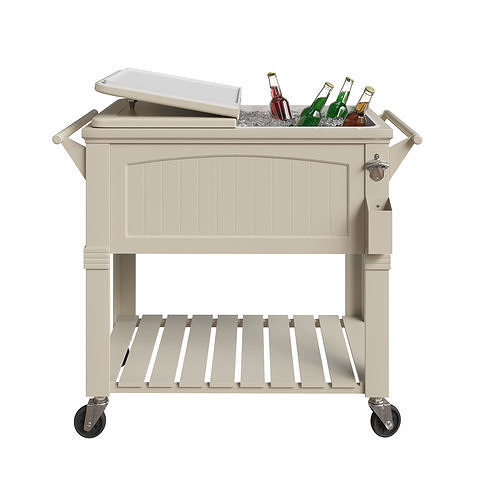 Permasteel 80 Quarts Wheeled Serving StationCart 3D model